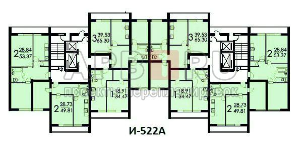 И-522 А план этажа