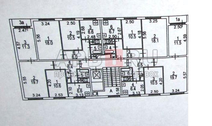 Поэтажный план дома 1605АМ-9