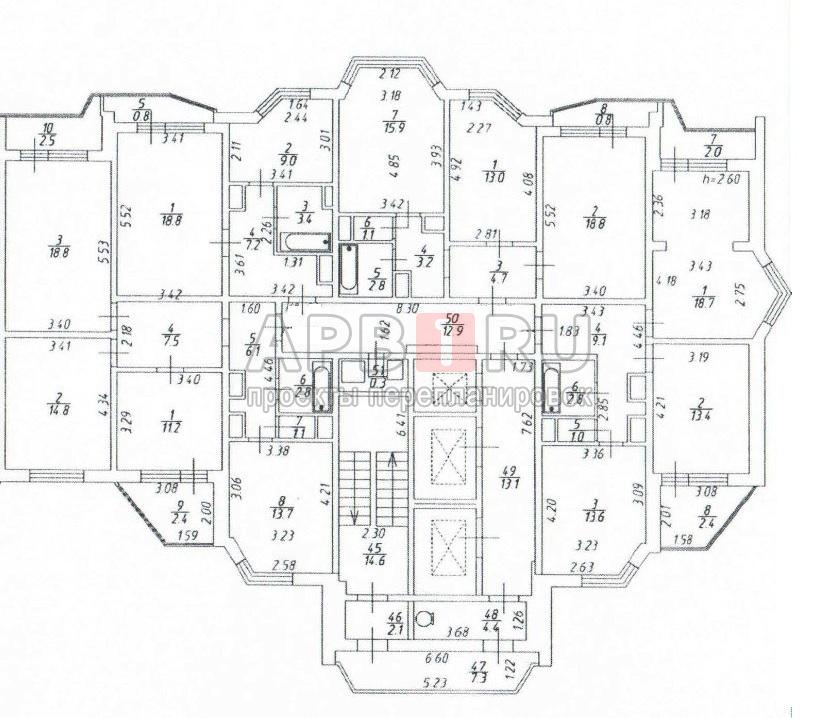 П-44Т-25 планировка этажа
