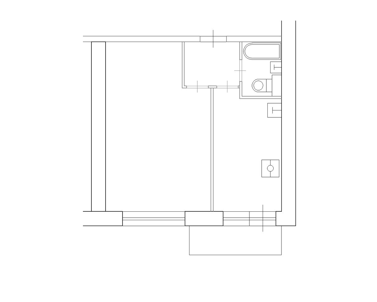 планировка однокомнатной квартиры II-18