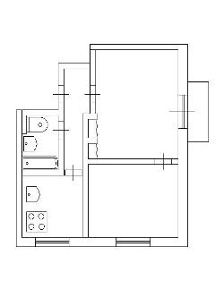 планировка 2х комнатной квартиры в серии дома II-29