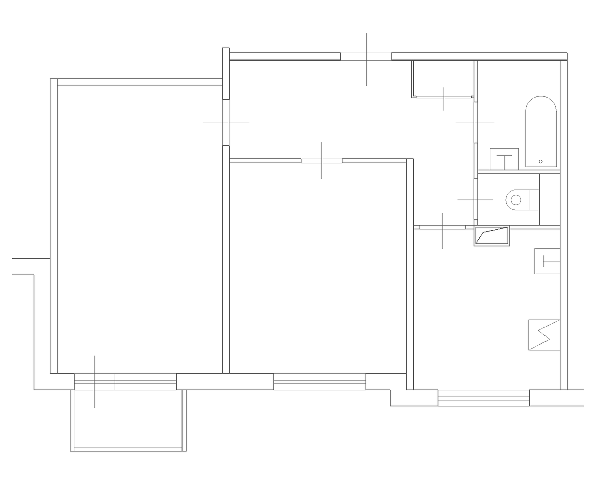 планировка двухкомнатной квартиры П-3